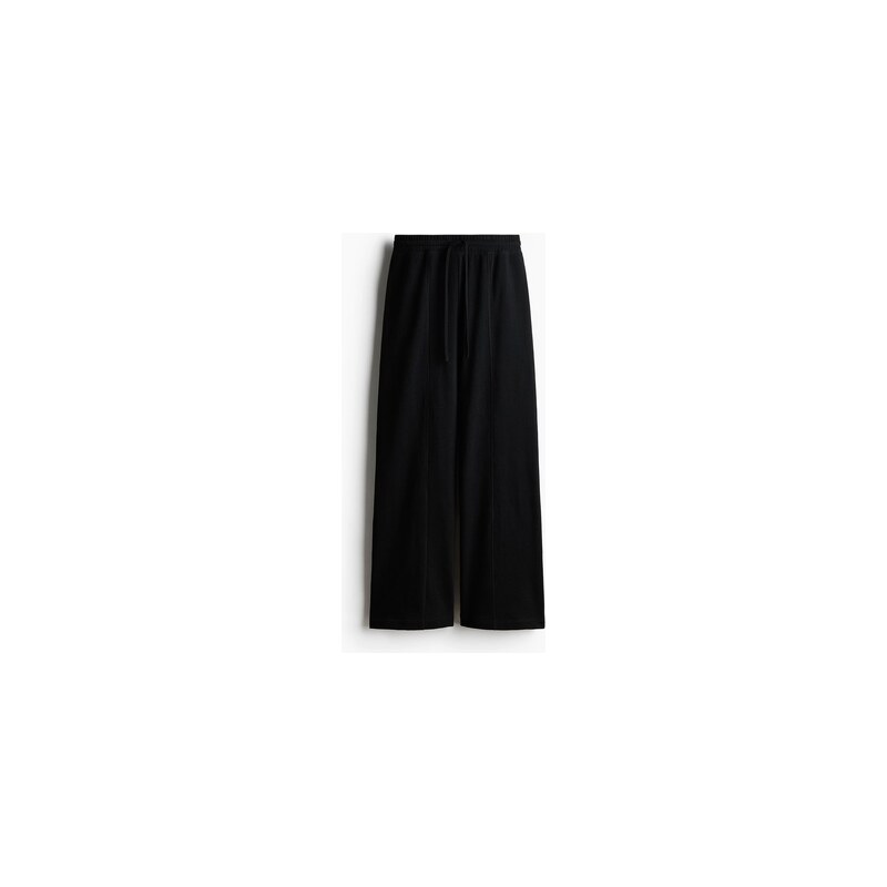 H&M - Široké kalhoty jogger - Černá