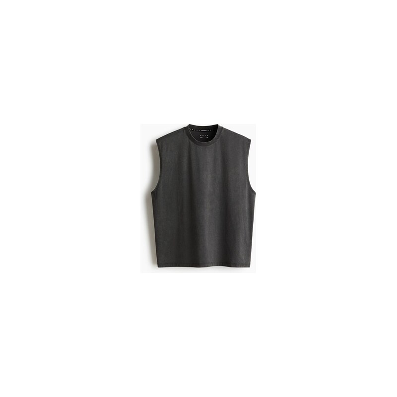 H&M - Sportovní tílko Loose Fit DryMove - Tmavě Šedá