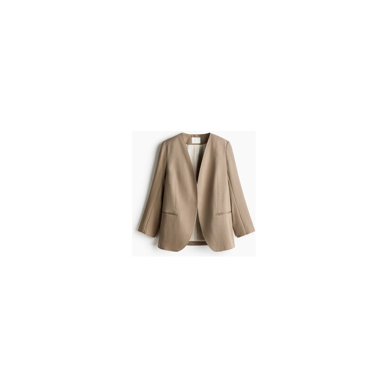 H&M - Sako bez límce - Béžová