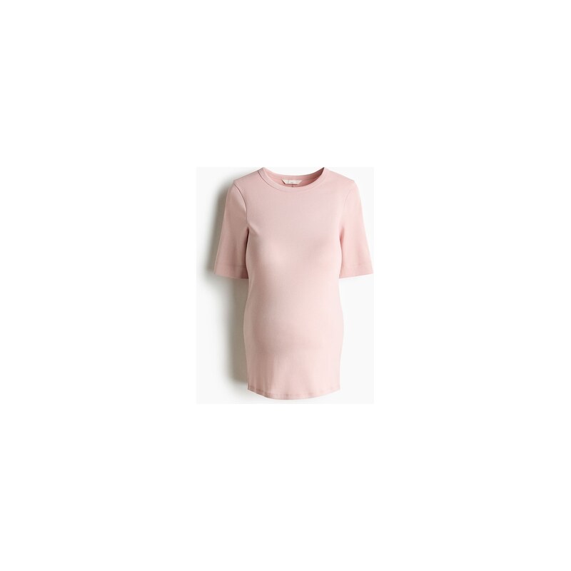 H&M - MAMA Přiléhavé tričko - Světle Růžová