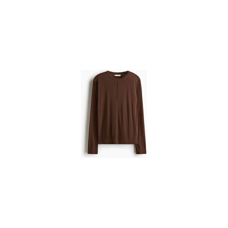 H&M - Tops dlouhým rukávem - Hnědá