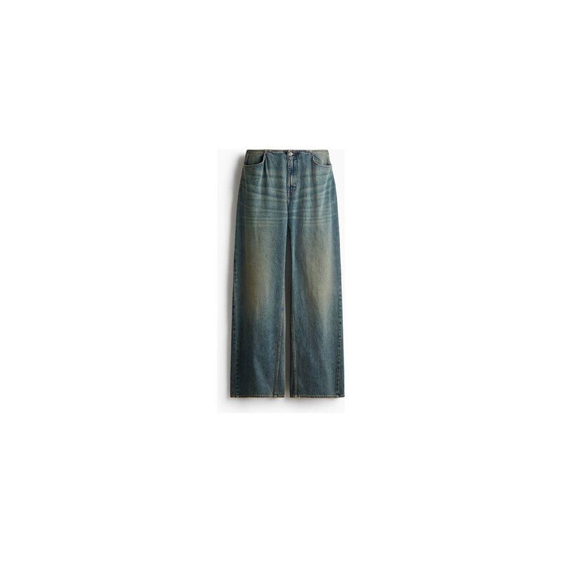 H&M - Baggy Low Jeans - Denim Blue