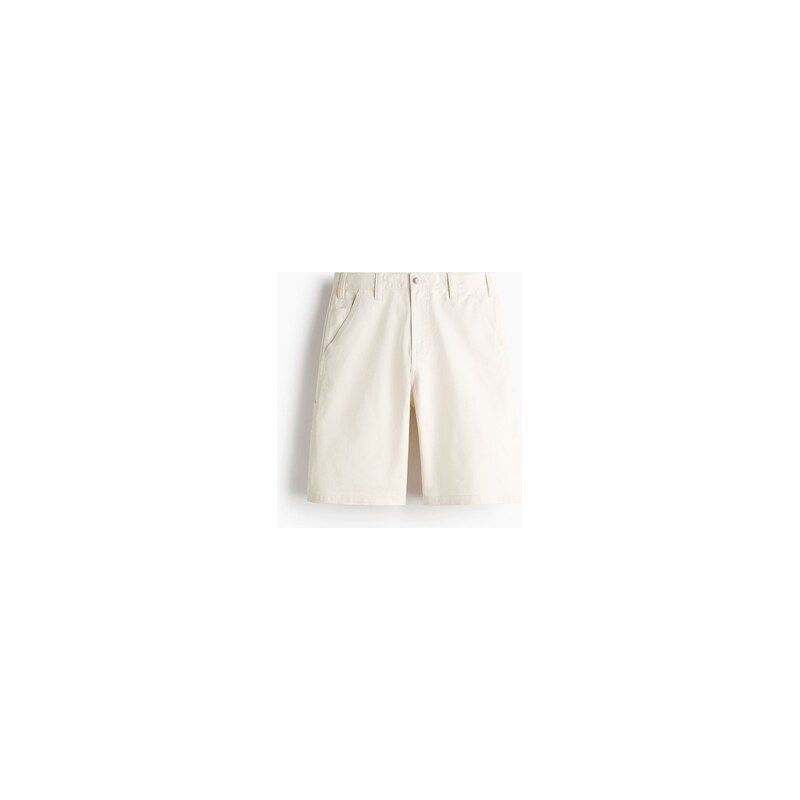 H&M - Šortky carpenter Relaxed Fit - Bílá