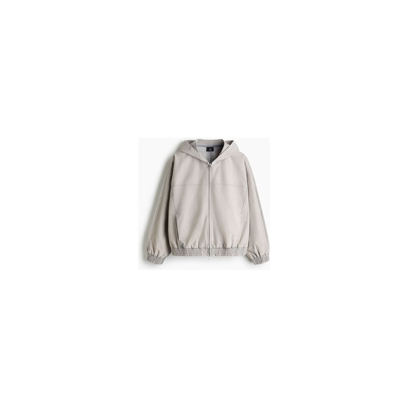 H&M - Bundas kapucí - Světle Šedá