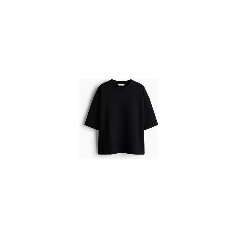 H&M - Tričkos interlockem - Černá