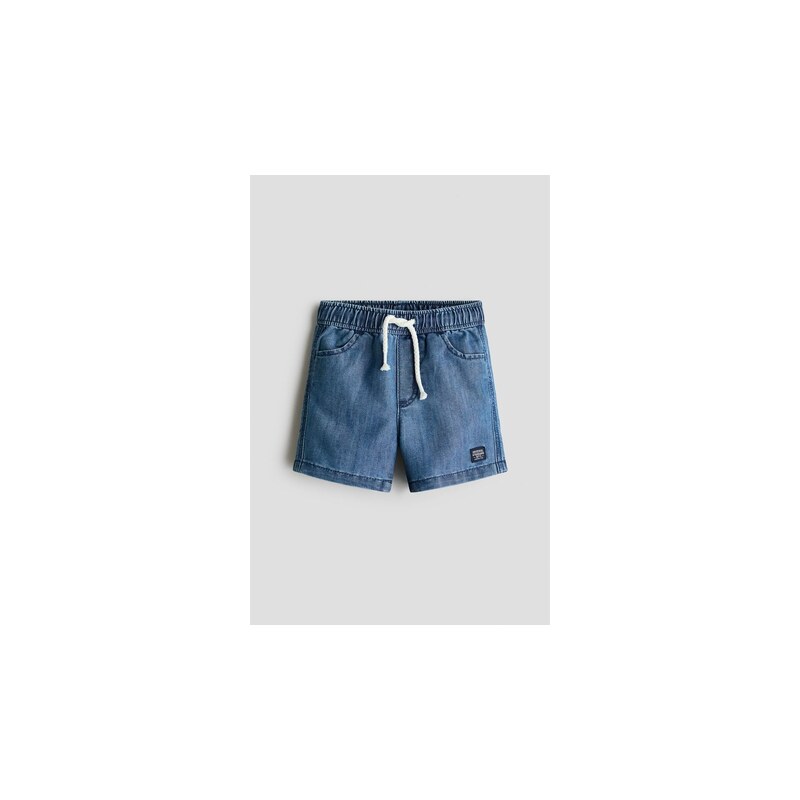H&M - Keprové šortky - Denim Blue