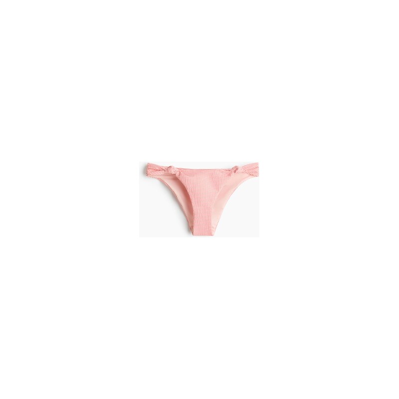 H&M - Bikinové kalhotky Cheeky - Růžová/Světle Béžové Proužky