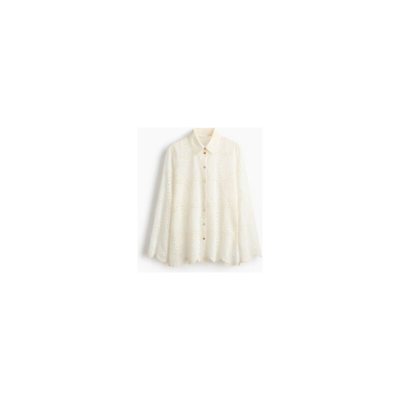 H&M - Košile z madeiry - Krémová