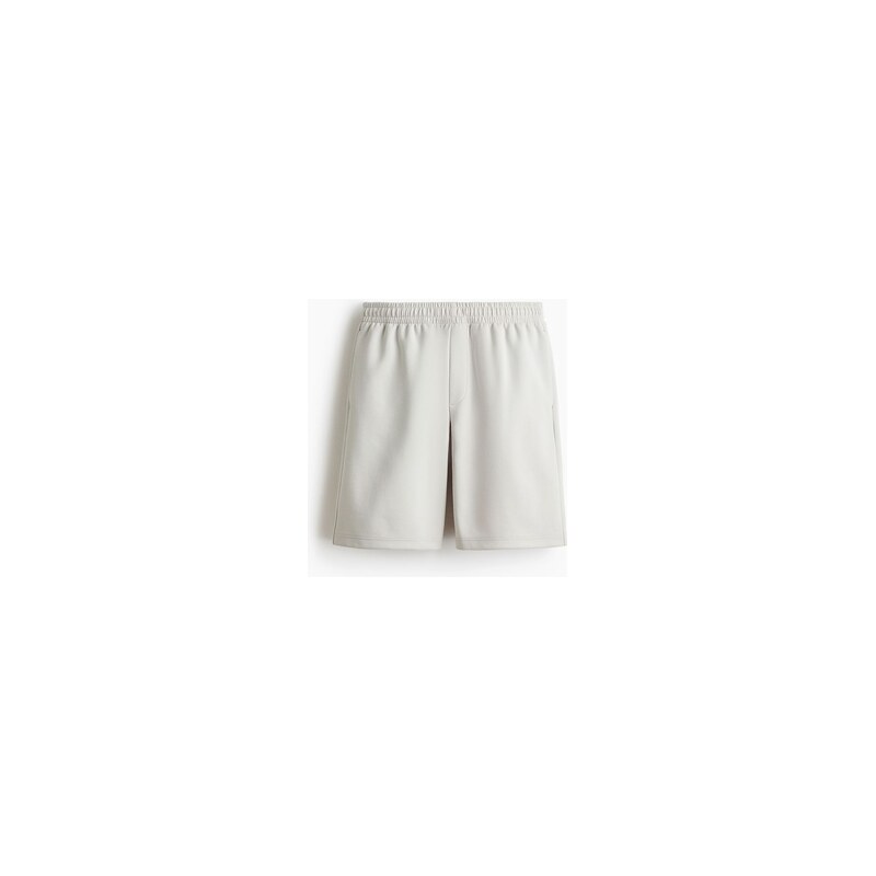 H&M - Šortkys interlockem Relaxed Fit - Světle Šedá