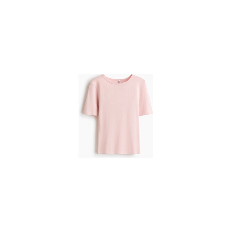 H&M - Tričko z jemného úpletu - Světle Růžová
