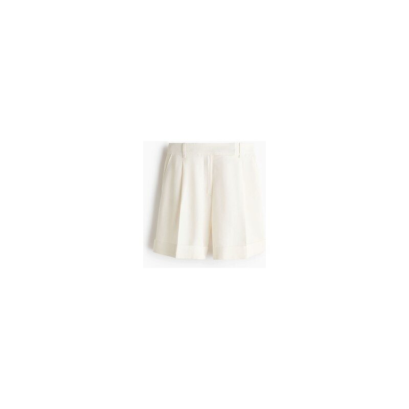 H&M - Elegantní šortky z lněné směsi - Bílá