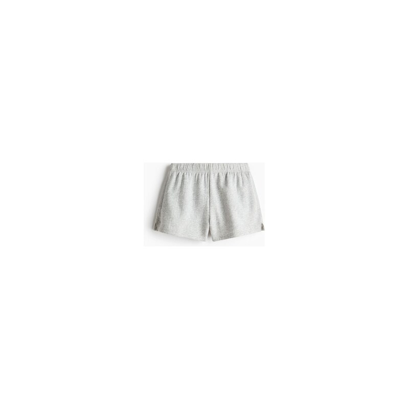 H&M - Teplákové šortky - Světle Šedý Melír