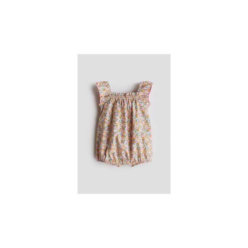H&M - Bavlněný overal - Žlutá/Květy