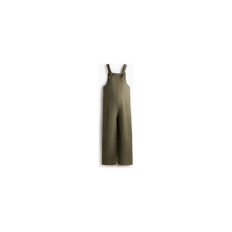 H&M - MAMA Kalhotys laclem - Khaki Zelená