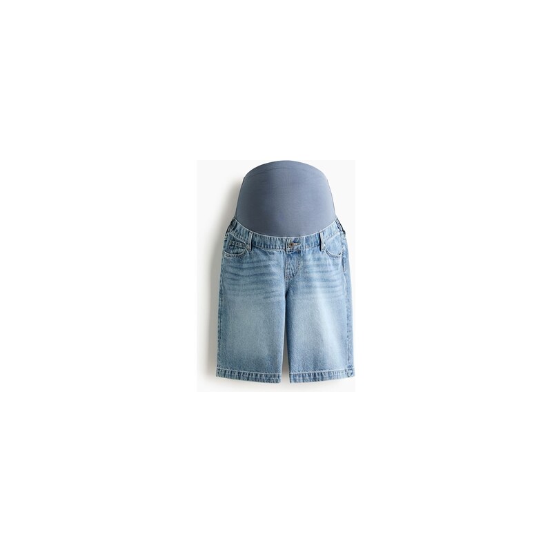H&M - MAMA Džínové bermudy - Světlý Denim Blue