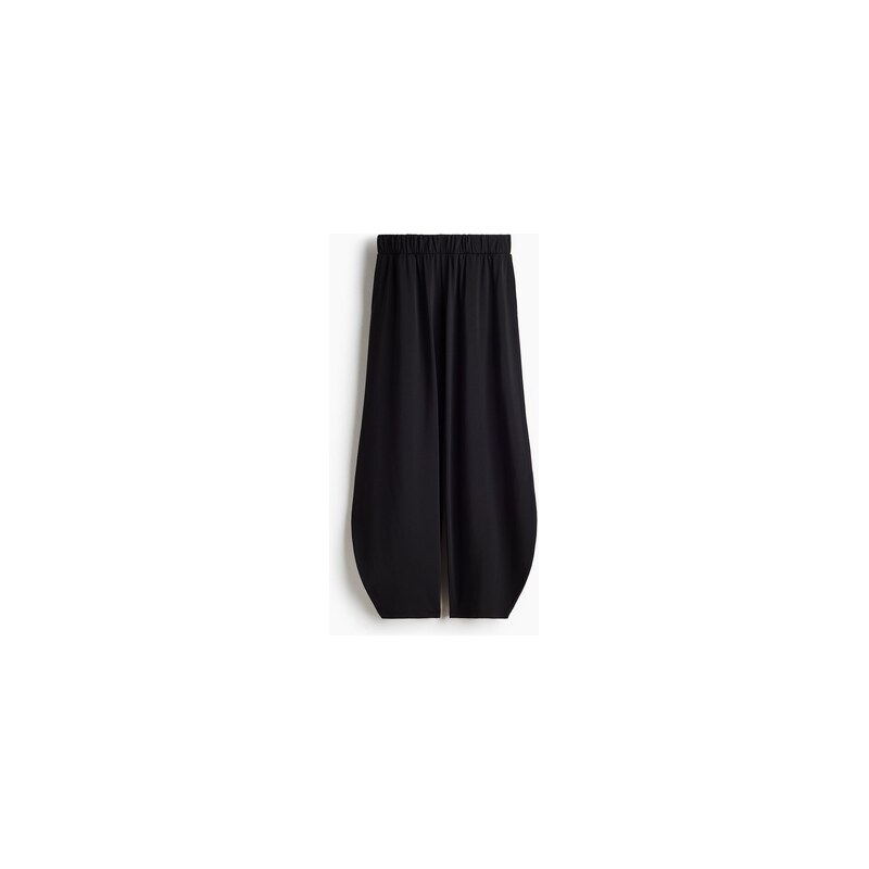 H&M - Žerzejové balonové kalhoty - Černá