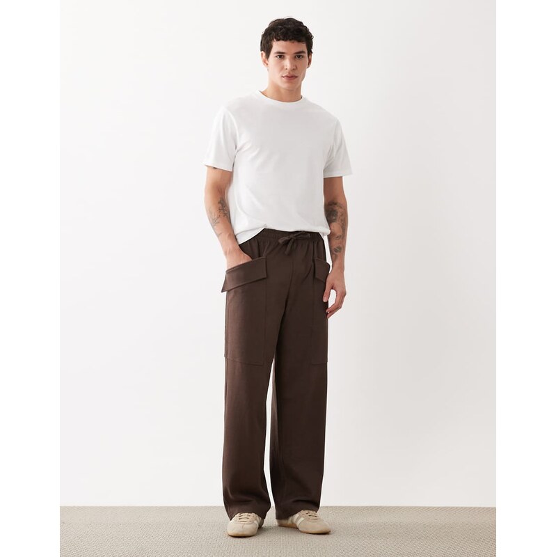 ASOS DESIGN Circular Design Collection wide leg jogger with
