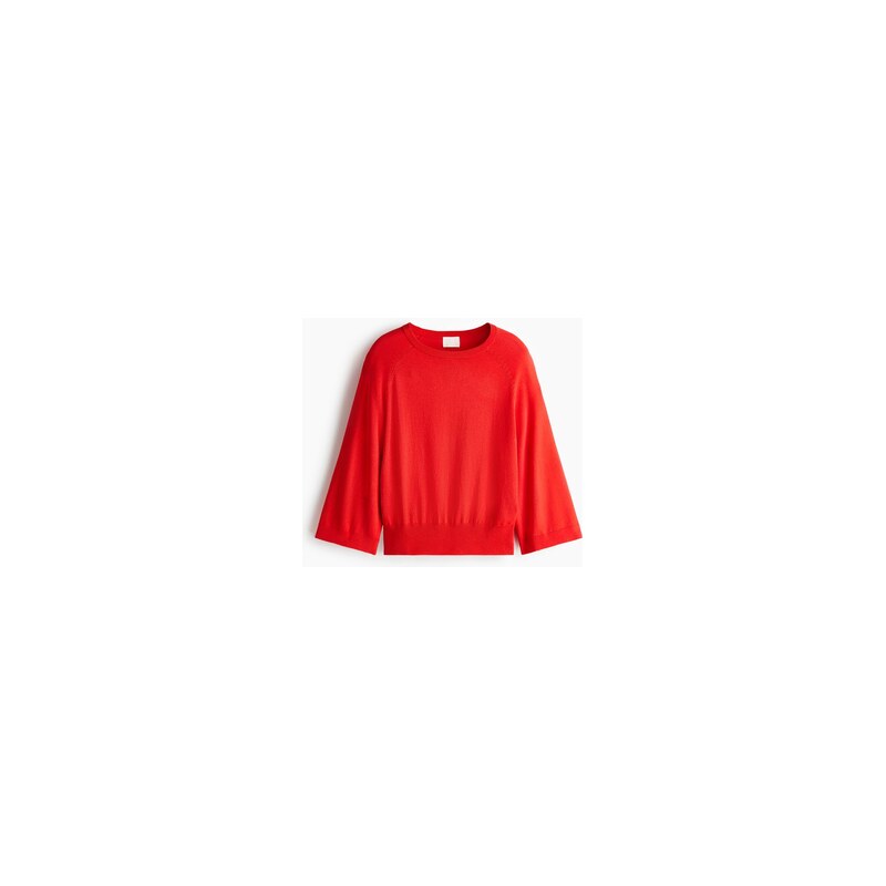 H&M - Top z jemného úpletu - Červená