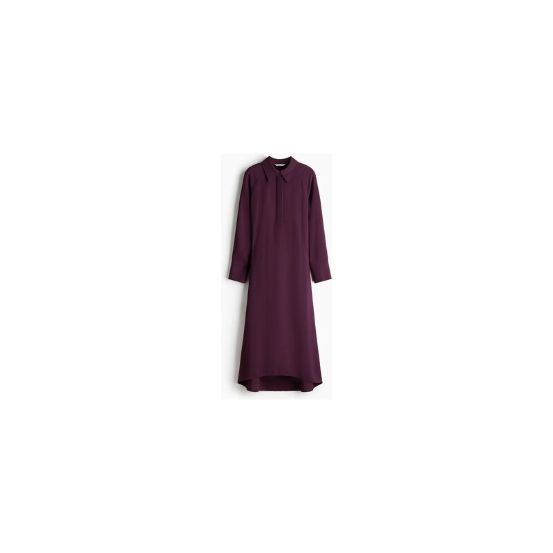 H&M - Košilové šaty - Vínová