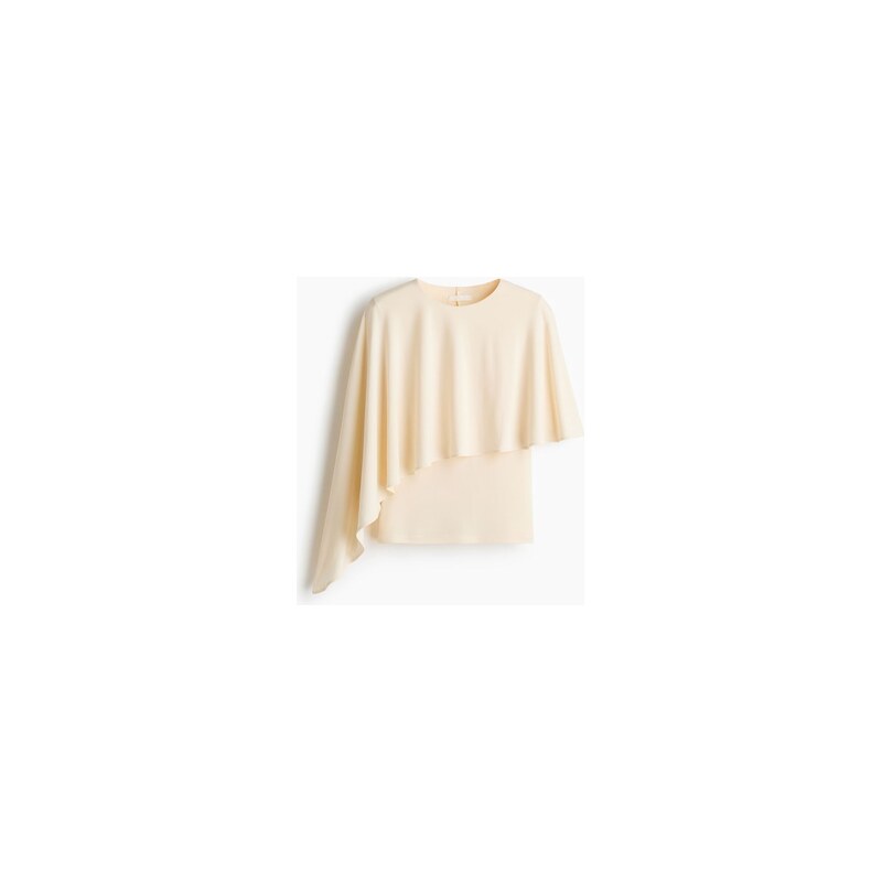 H&M - Tops pelerínkou - Bledě Oranžová