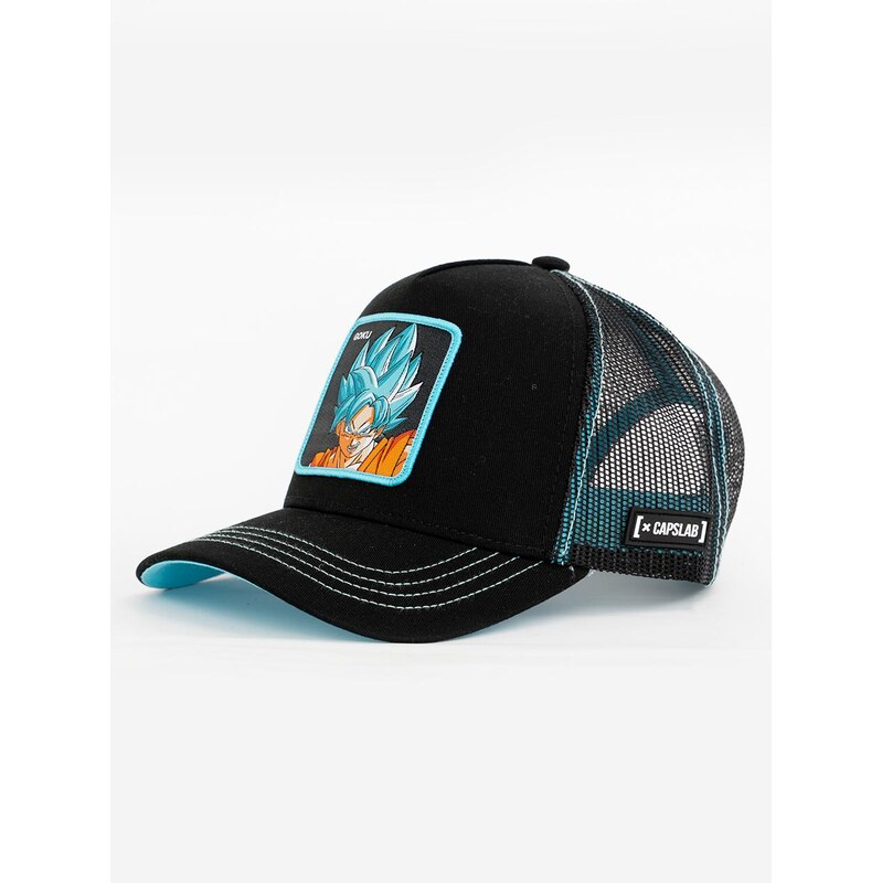 Čepice s kšiltem Trucker černá Capslab Dragon Ball Z Goku Super