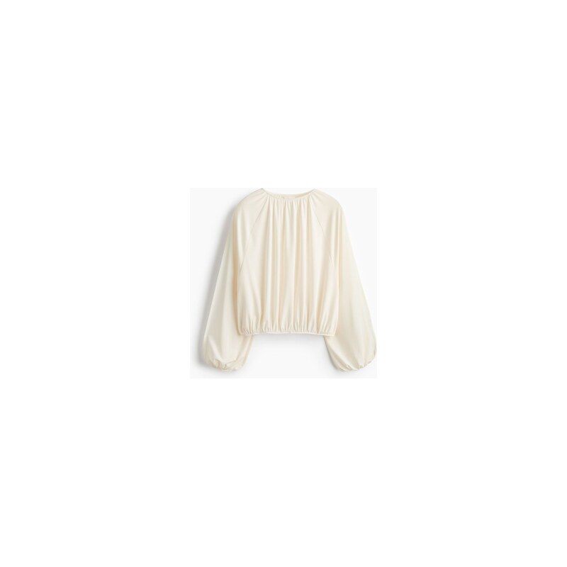 H&M - Tops otevřenými rukávy - Krémová