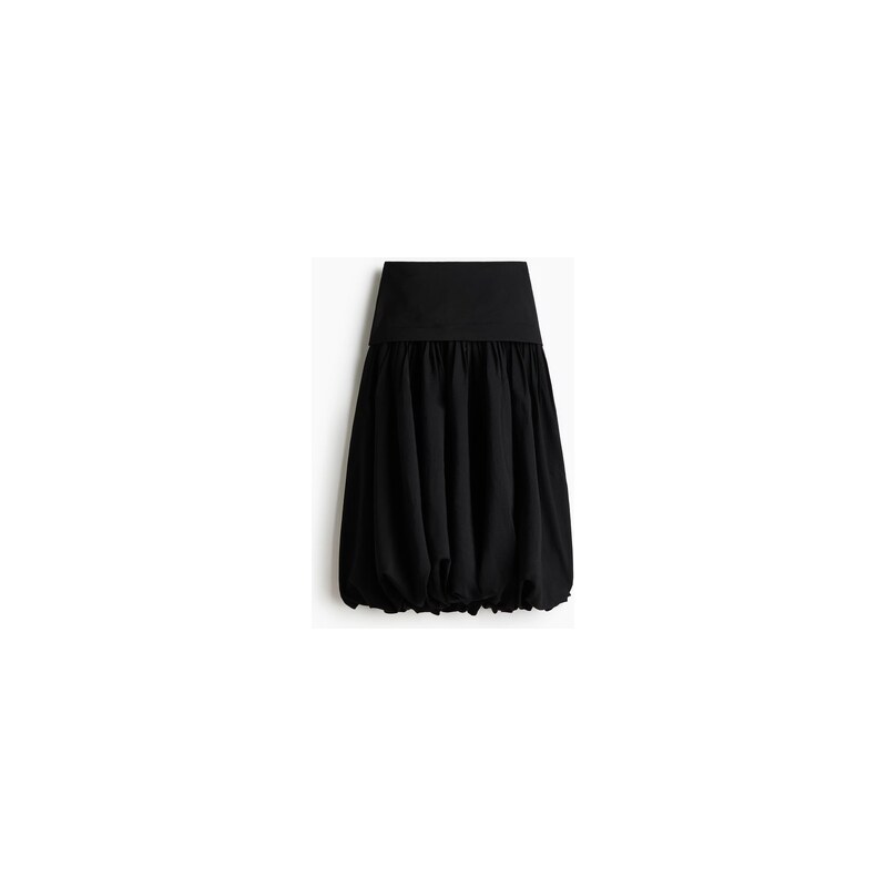 H&M - Balonová sukně midi - Černá