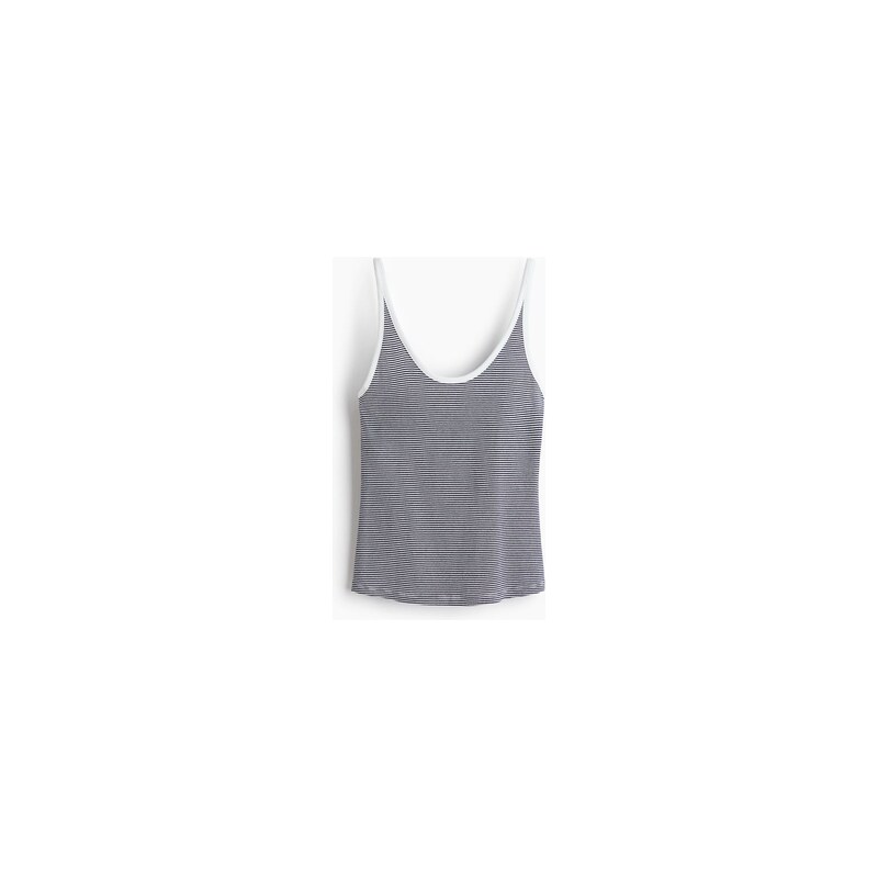 H&M - Top bez rukávů - Námořnická Modř/Bílé Proužky