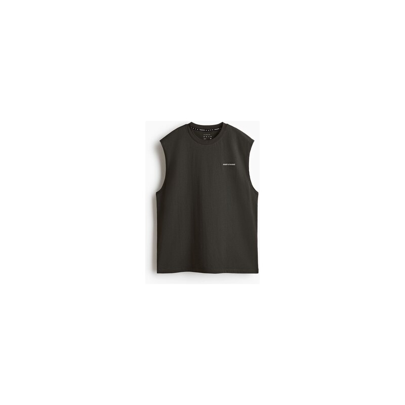 H&M - Sportovní tílko Loose Fit DryMove - Tmavě Šedá/Inner