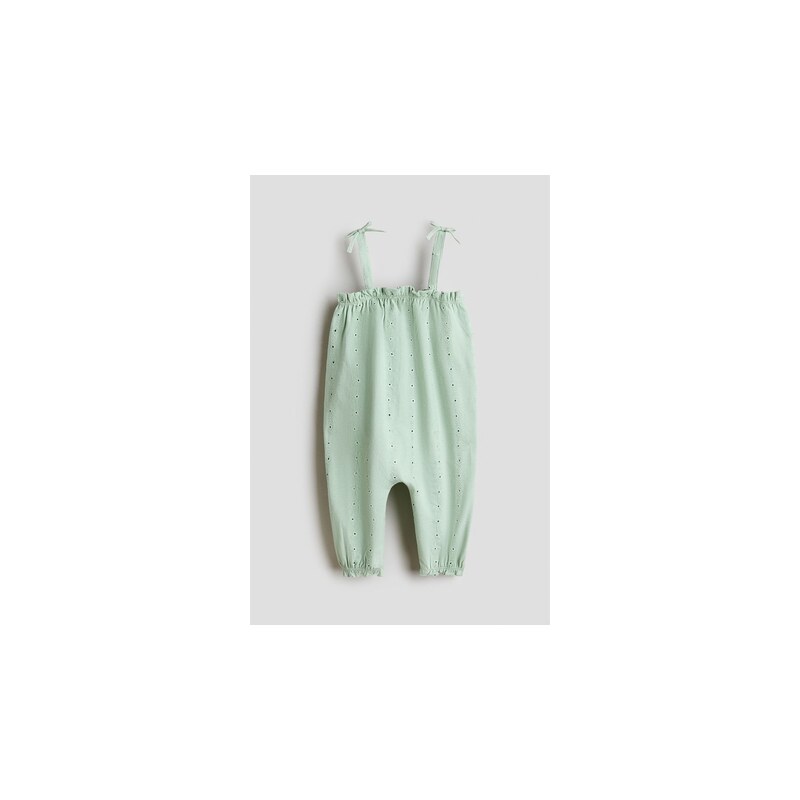 H&M - Bavlněný overal - Světle Zelená