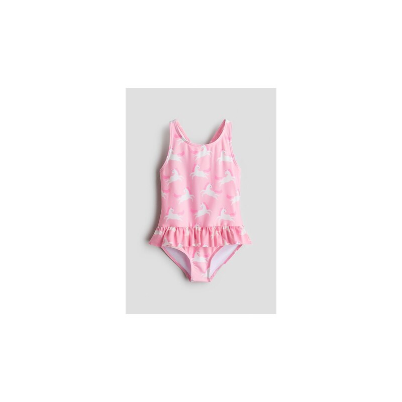 H&M - Plavkys volánkem - Růžová/Jednorožci