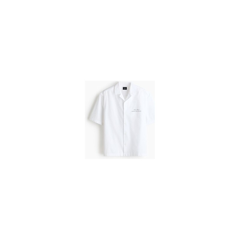 H&M - Košile resorts potiskem Relaxed Fit - Bílá/Palm Desert