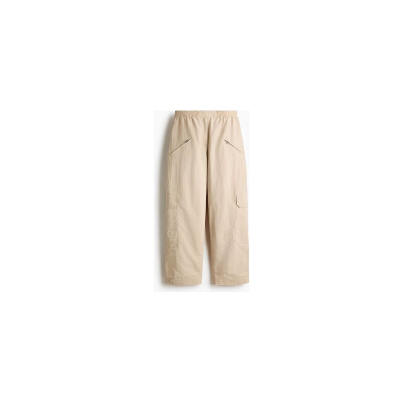 H&M - Oversized kalhoty cargo - Světle Béžová