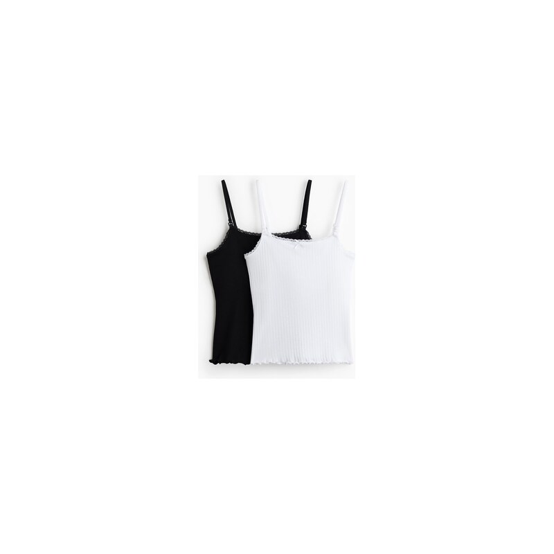 H&M - MAMA Tílko na kojení - Černá/Bílá