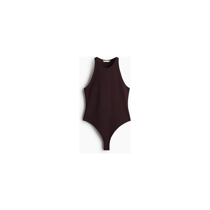H&M - Body Ponte di Roma - Tmavě Hnědá