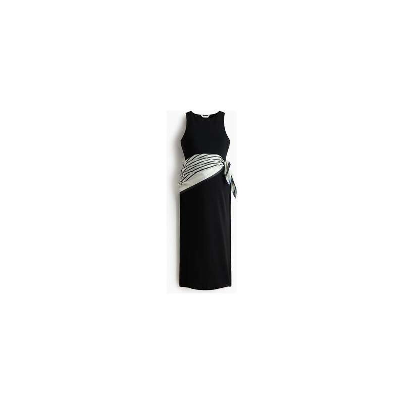 H&M - MAMA Šatys šátkovým detailem - Černá