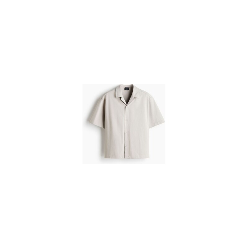 H&M - Košile resorts texturou Relaxed Fit - Světle Šedá