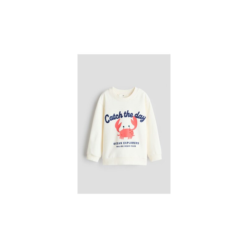 H&M - Mikinas motivy - Krémová/Krab