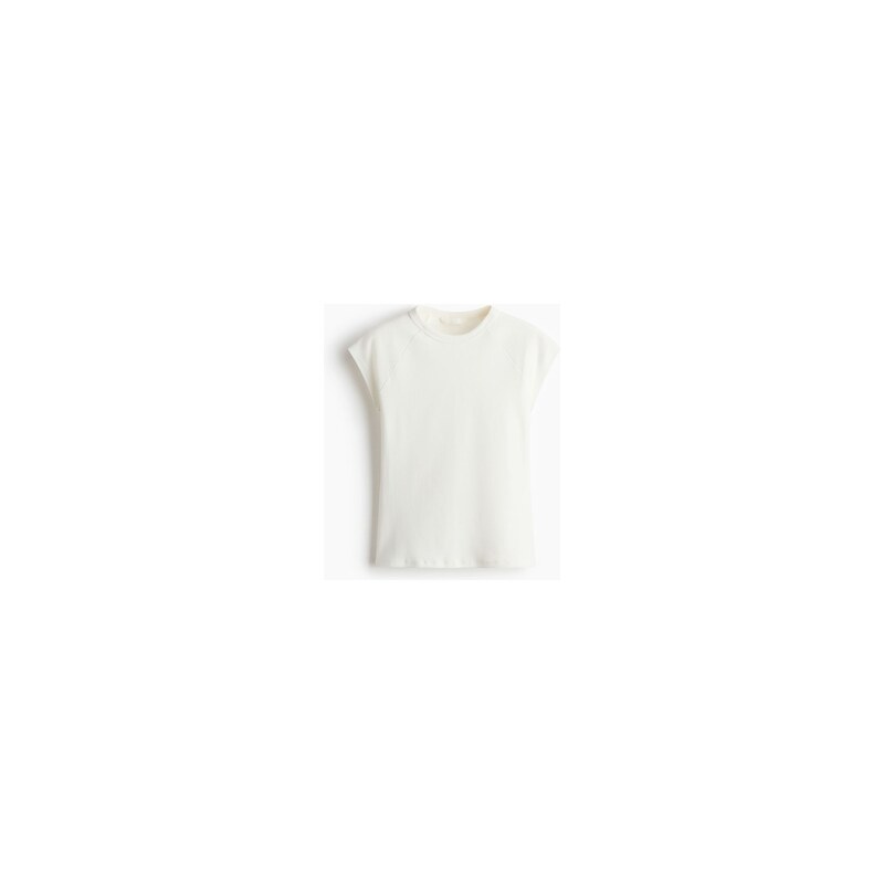 H&M - Tričkos raglánovým rukávem - Slonovinová