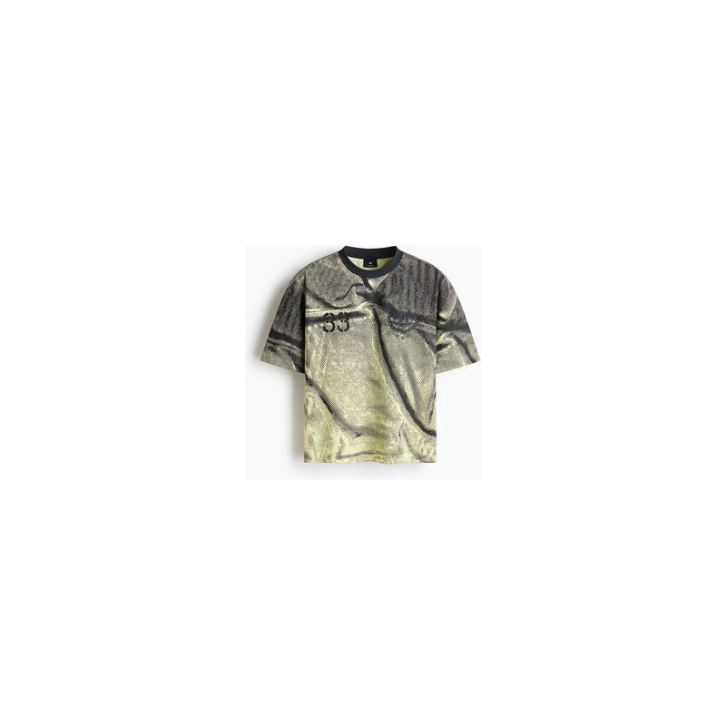 H&M - Tričko Boxys potiskem Oversized Fit - Světle Zelená/33