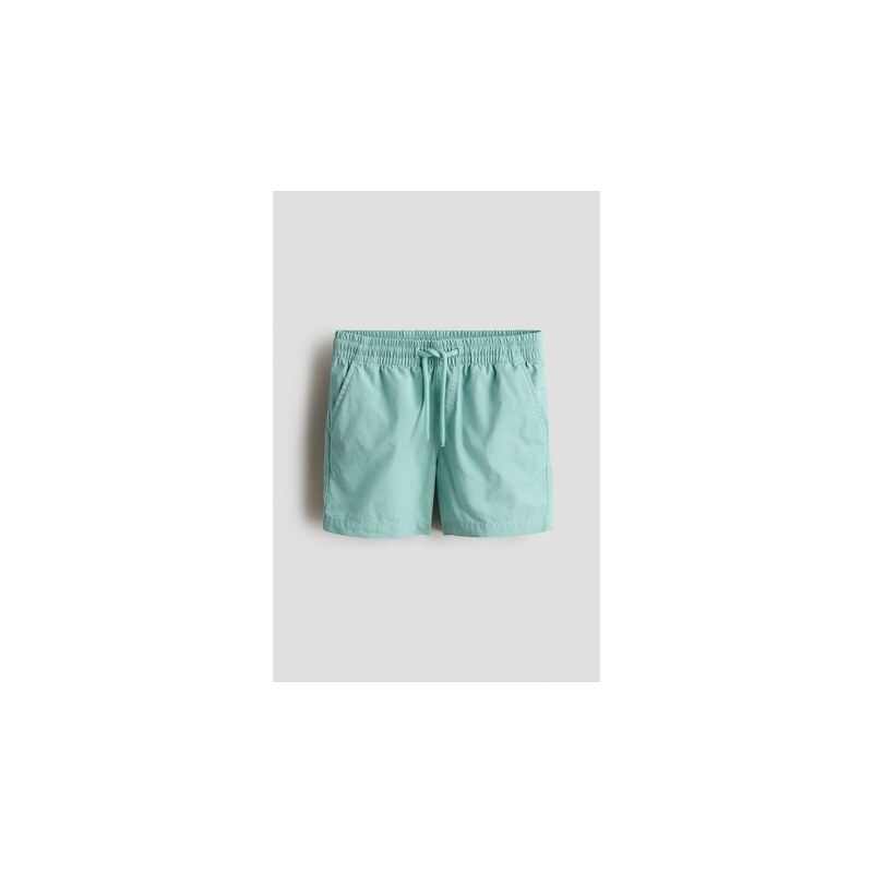 H&M - Bavlněné šortky - Tyrkysová