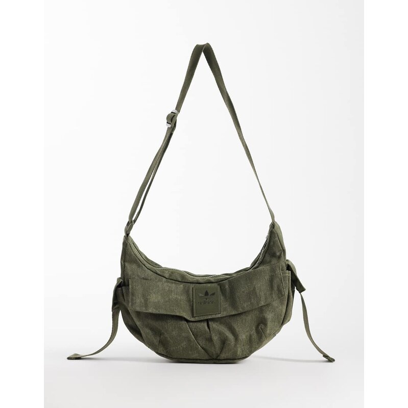adidas Originals shoulder bag in olive green