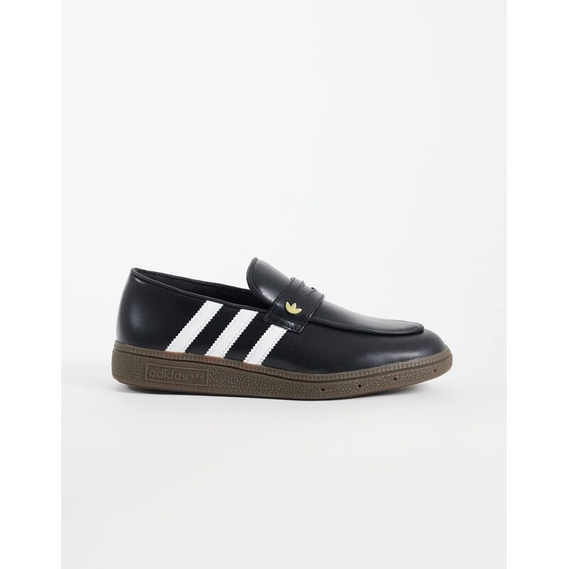 adidas Originals Handball loafer in black and white