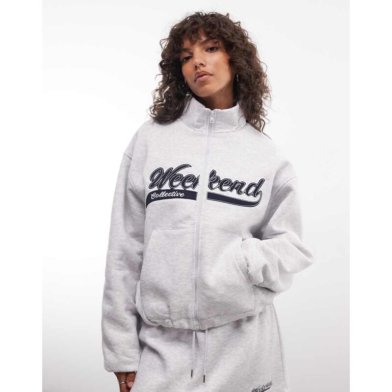 ASOS Weekend Collective Weekend Collective zip through track