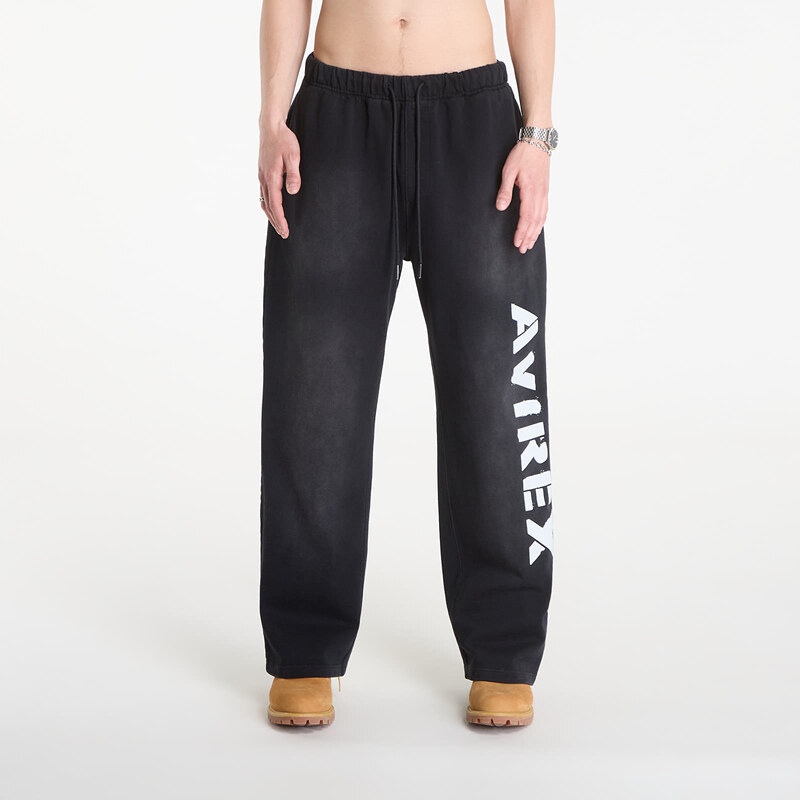 Tepláky Avirex Distress Icon Sweatpant Black M