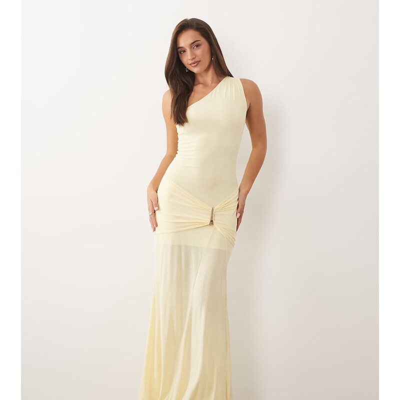 Fashionkilla exclusive double sculpted slinky one shoulder metal