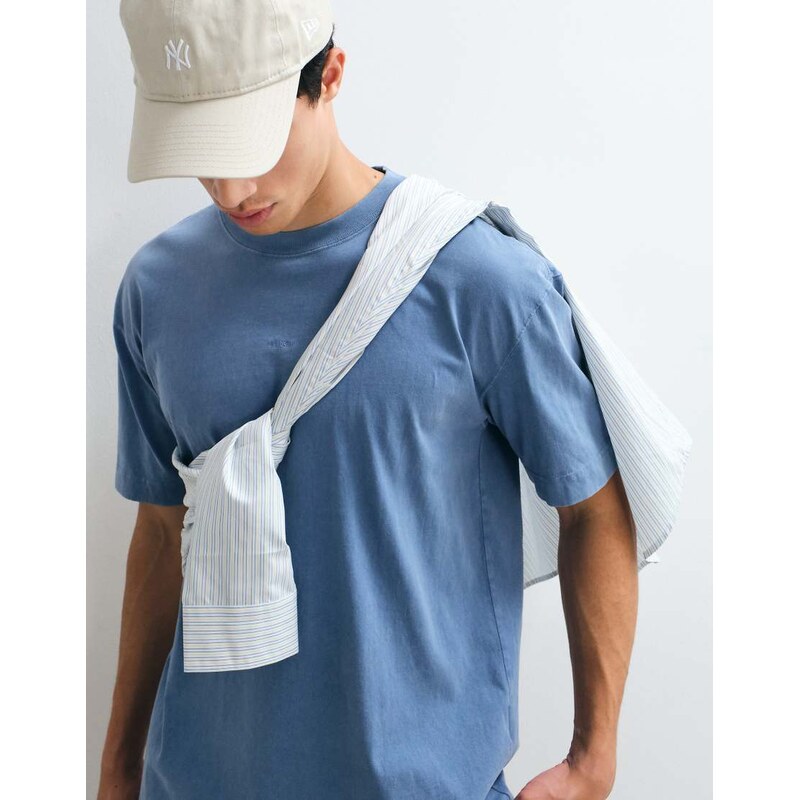 Hollister chest logo t-shirt in navy