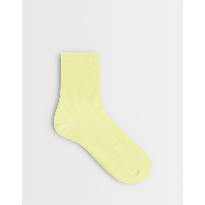 ASOS DESIGN cotton rich socks in yellow