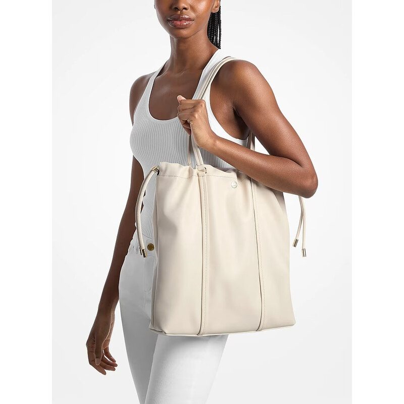 Michael Kors Matilda large kožená kabelka krémová