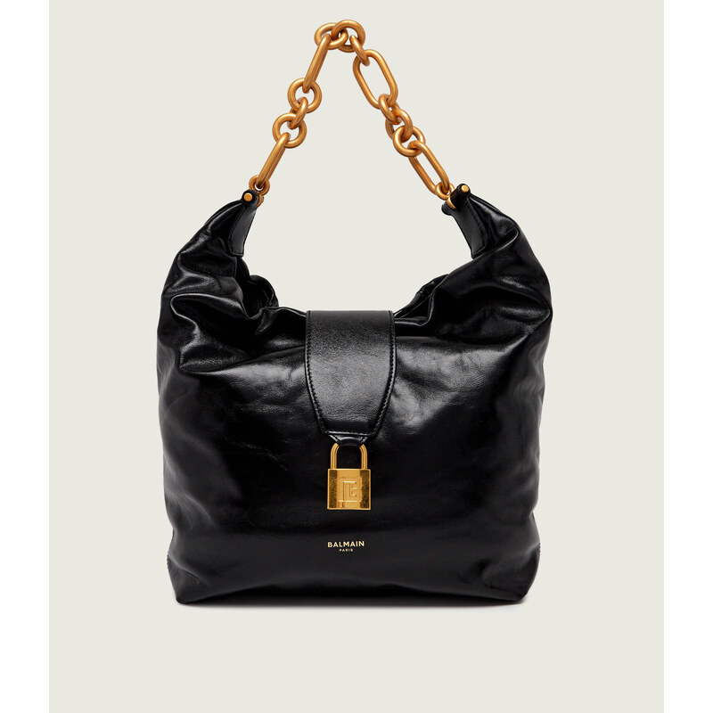 Balmain Kožená kabelka shopper SYNC